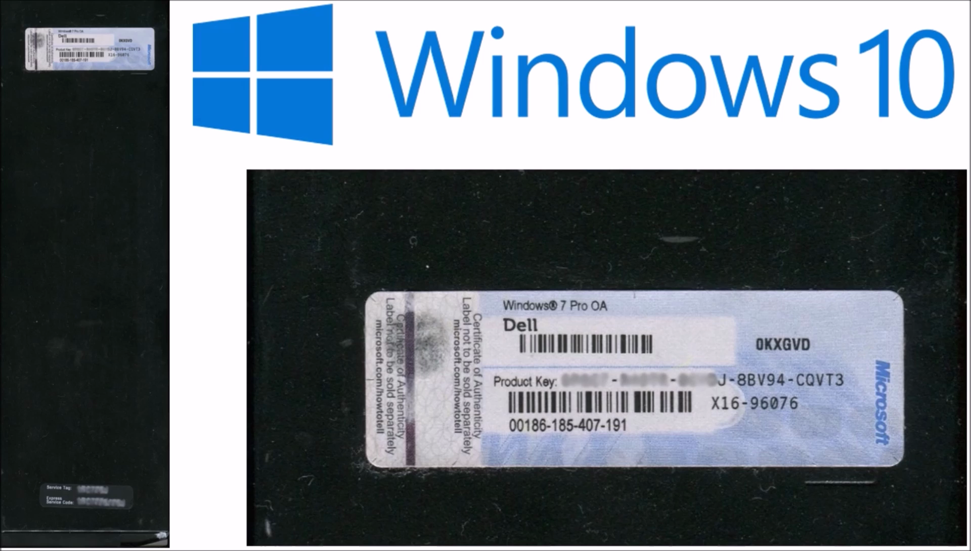 Windows 7 key for windows 10