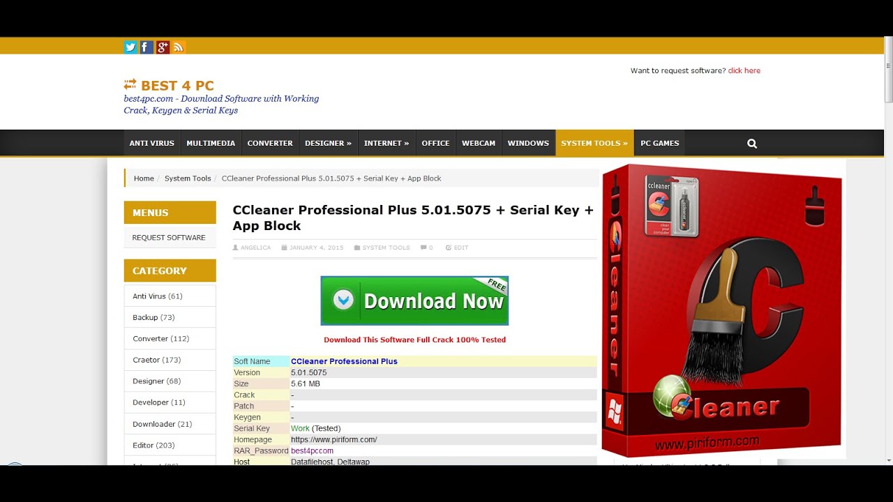 Ccleaner Professional 5.41.6446 Serial Key