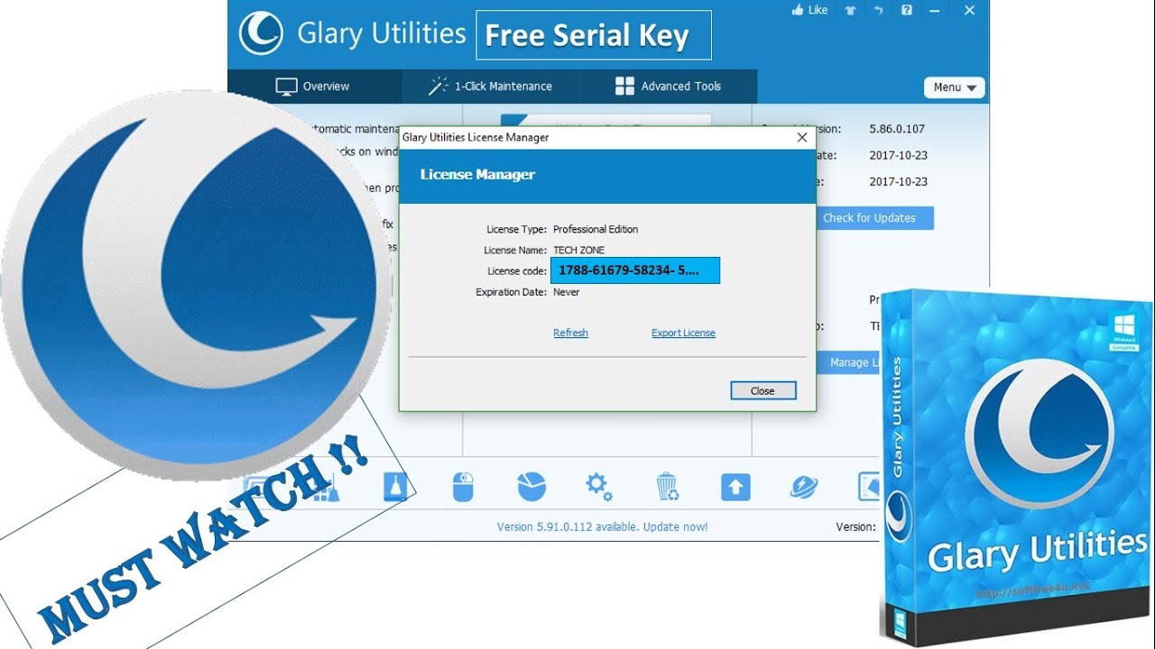 Glary utility pro serial key